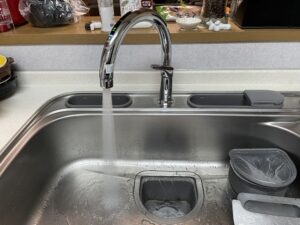 兵庫キッチン取付け隊　タッチレス水栓への取替　施工後